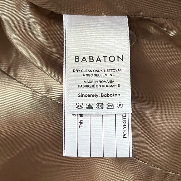 New 2XS Aritzia Babaton The Connor Wool Tailored Winter Coat Long Winter Elegant - Picture 14 of 16